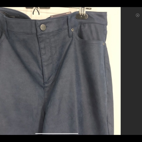 NWT NYDJ Alina skinny lift x tuck faux suede 16 - Picture 2 of 8